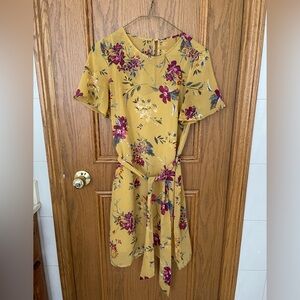 Floral Yellow Dress